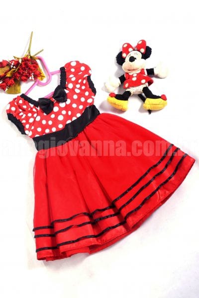 Vestido da Minnie Vermelha para festa infantil