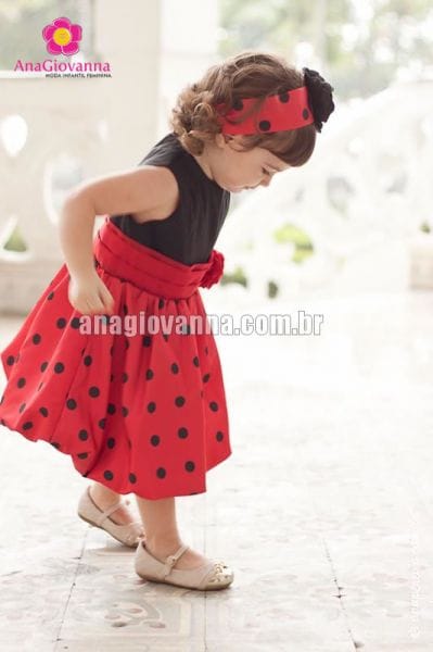 Vestido Infantil da Joaninha Baby