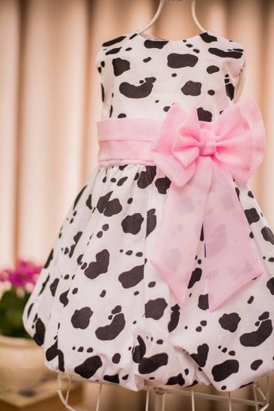 Vestido Infantil Fazendinha Rosa Baby