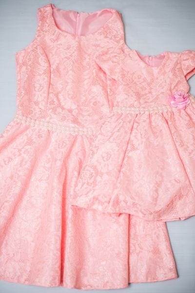 Vestidos Me e Filha Rosa para Festa Infantil