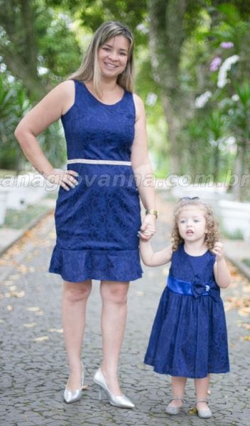 Vestidos Tal Me Tal Filha Azul