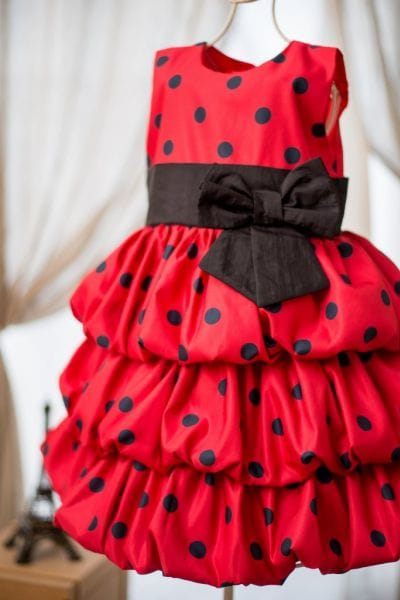 Vestido de Festa da Minnie Vermelha Balon