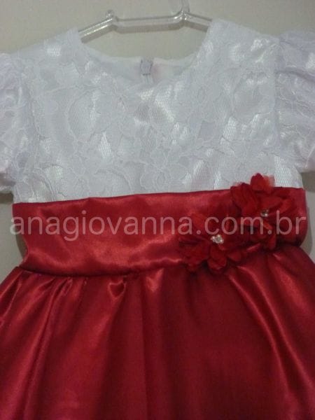 Vestido Infantil Mnica para festa de aniversrio