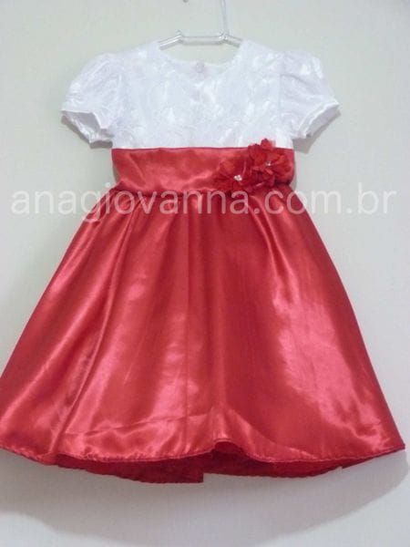 Vestido Infantil Mnica para festa de aniversrio