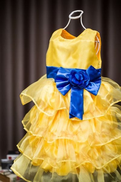 Vestido para festa infantil dos Minions