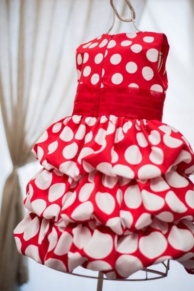 Vestido Infantil da Minnie Vermelha