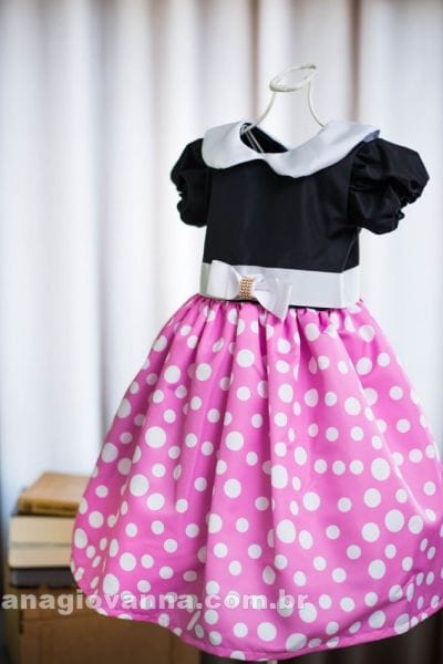 Vestido para Festa da Minnie Rosa