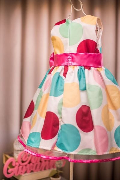 Vestido Infantil Patati Patata com Lao Pink