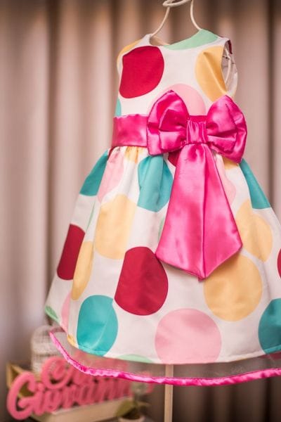 Vestido Infantil Patati Patata com Lao Pink