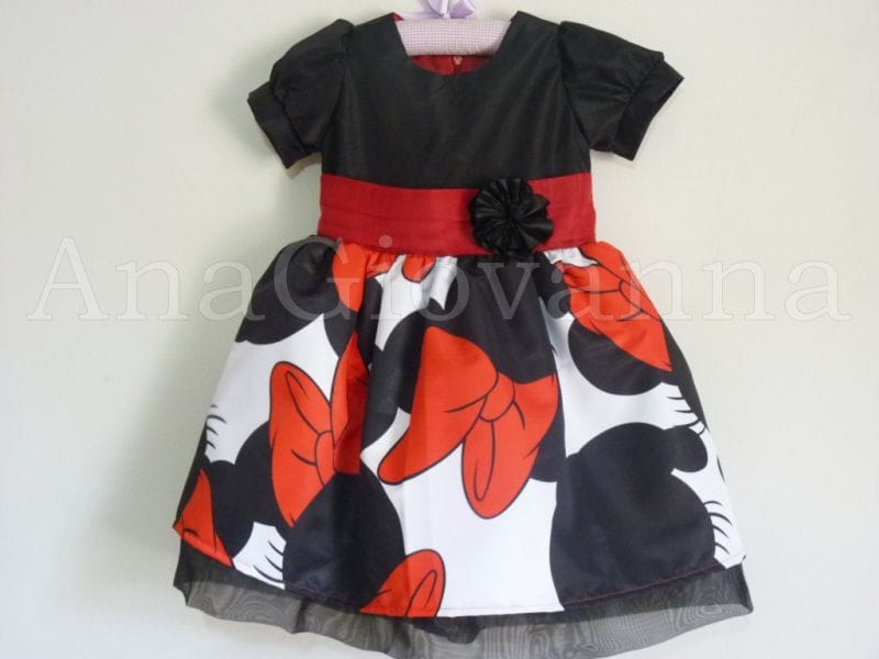 Vestido Infantil da Minnie Luxo