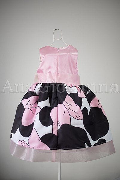 Vestido Infantil da Minnie Rosa