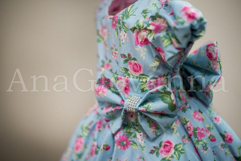 Vestido Floral Azul Infantil