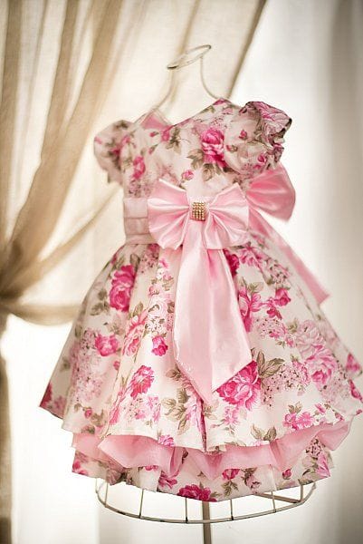 Vestido infantil para festa de meninas