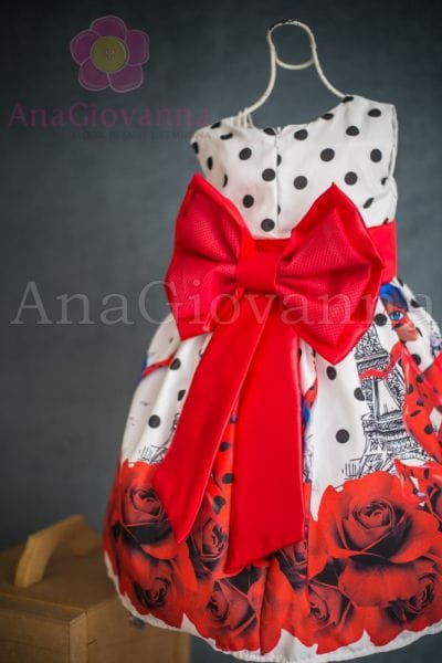 Vestido Aniversrio LadyBug para Festa Infantil