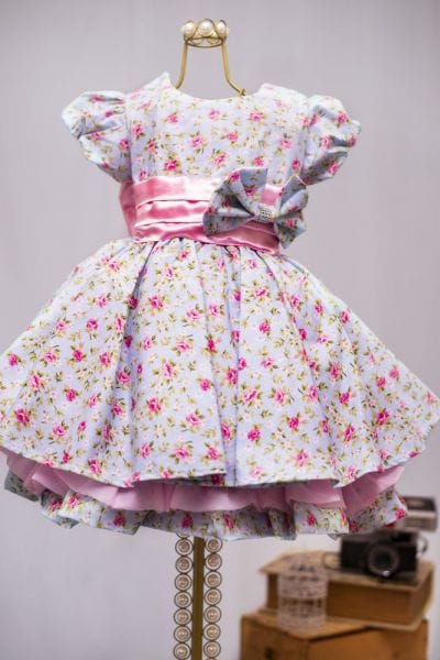 Vestido Infantil Florido para Festa