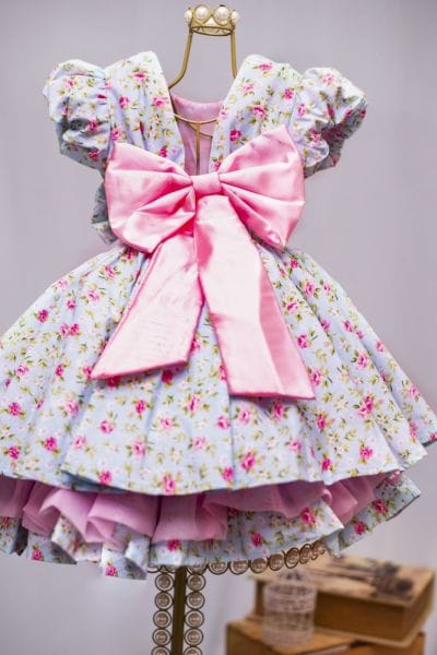 Vestido Infantil Florido para Festa