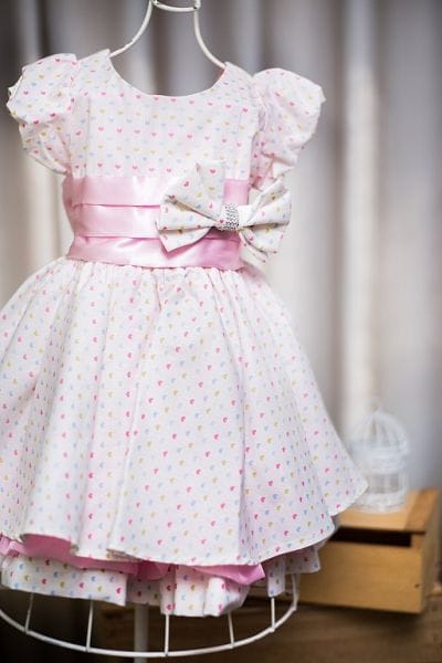 Vestido infantil para festa de aniversrio