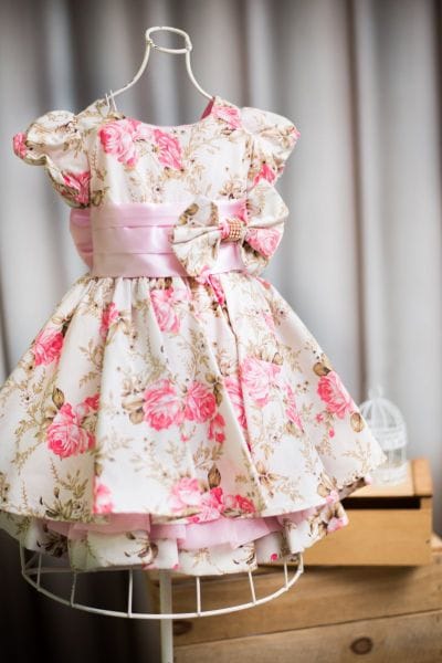 Vestido Infantil Jardim para Festa de Aniversrio