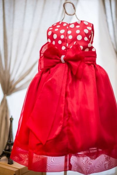 Vestido Minnie vermelha luxo