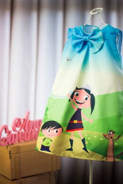 Vestido Infantil da Luna