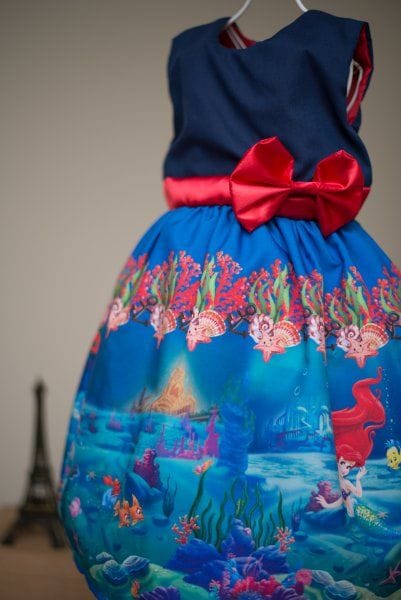 Vestido Infantil da Ariel