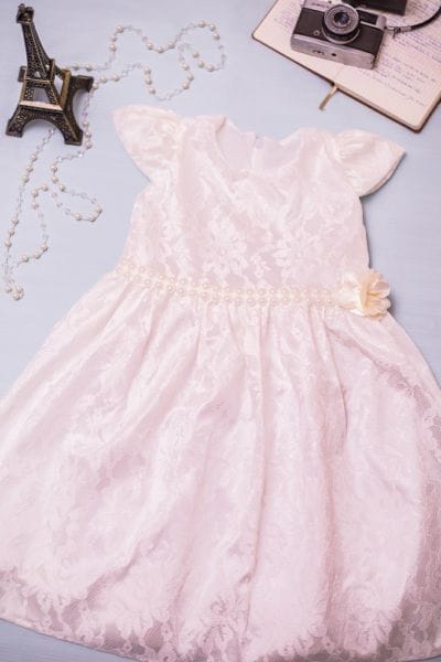 Vestido para Festa Infantil Off-White