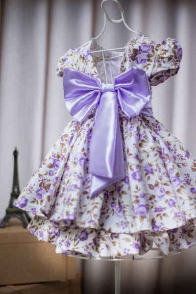 Vestido Infantil Florido Lils