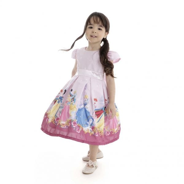 Vestido Infantil das Princesas