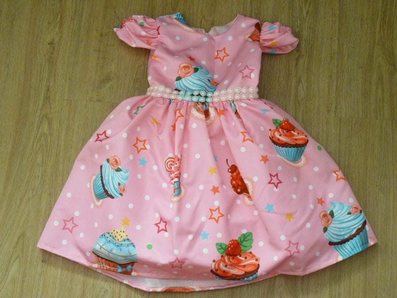 Vestido Infantil de Cupcake para festa