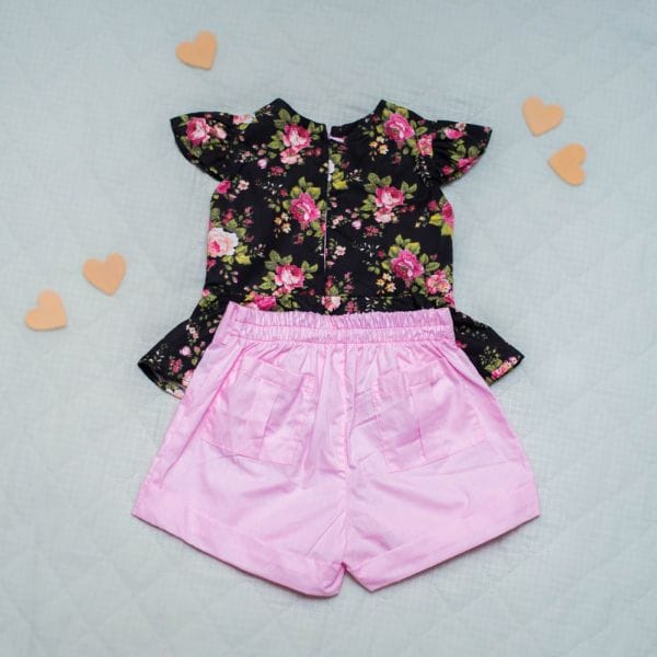 Roupa Infantil Feminina Conjunto Floral