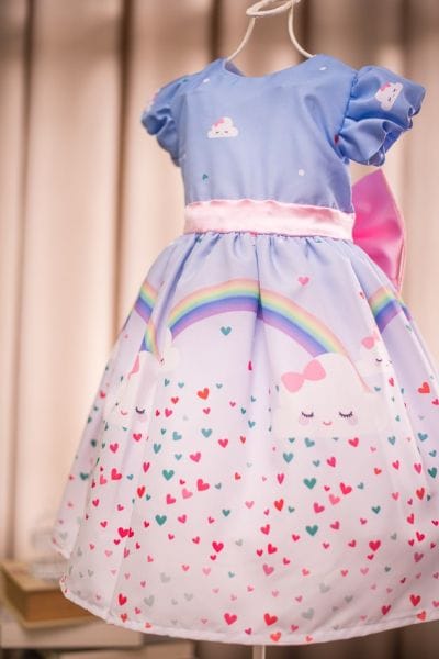 Vestido Infantil Chuva de Amor