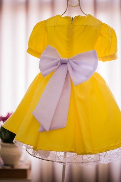 Vestido Infantil Amarelo