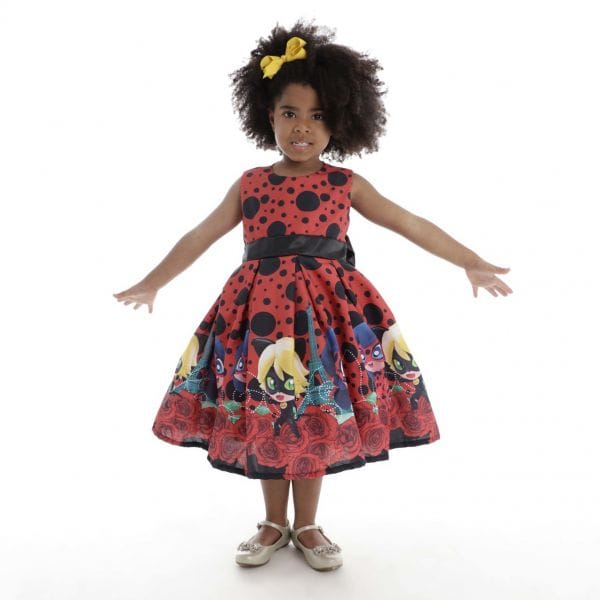 Vestido Infantil Tema Lady Bug