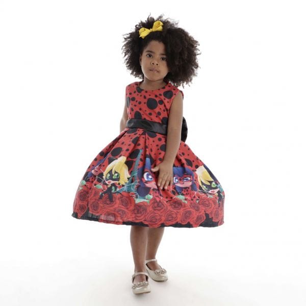 Vestido Infantil Tema Lady Bug