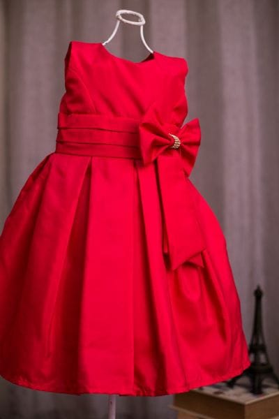 Vestido Vermelho Infantil Para Festa