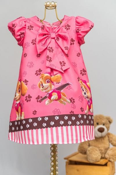 Vestido Patrulha Canina Skye