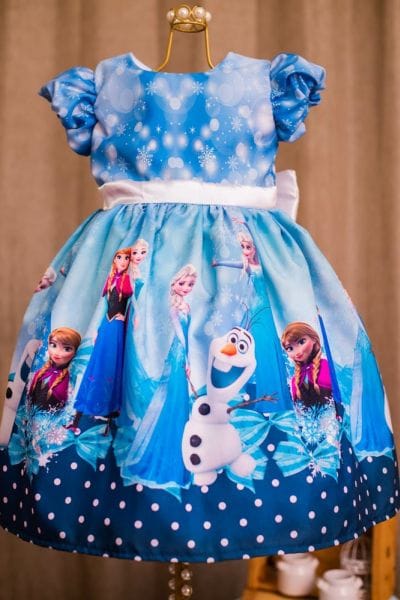 Vestido Aniversrio Frozen