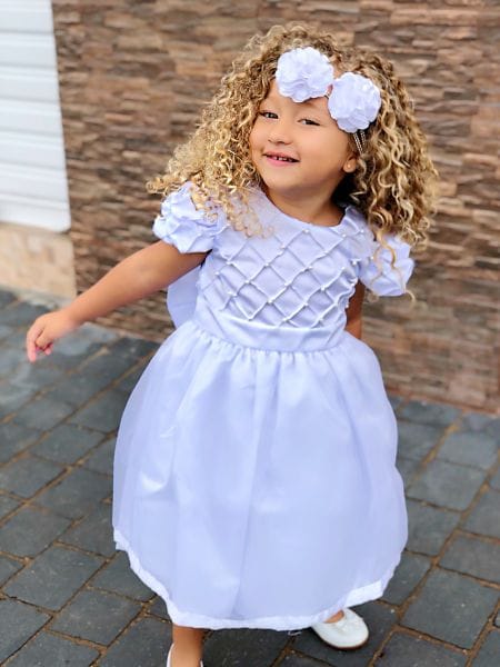 Vestido de Festa Infantil Branco