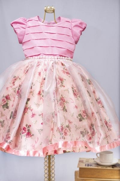 Vestido de Princesa Infantil para Aniversario