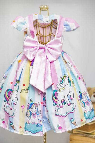 Vestido Infantil de Unicrnio