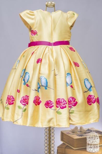 Vestido Amarelo Infantil