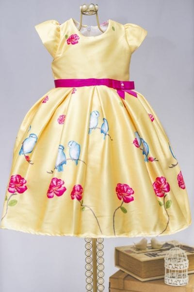 Vestido Amarelo Infantil