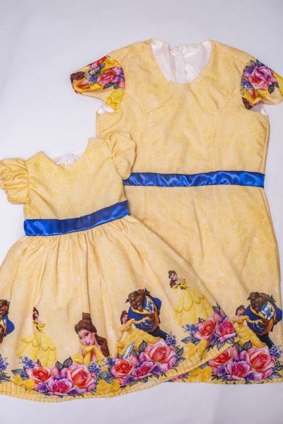 Vestidos Me e Filha Bela e a Fera