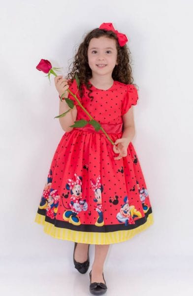 Vestido Infantil da Minnie