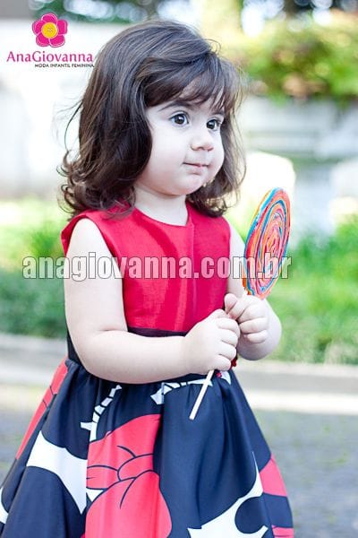 Vestido Minnie Vermelho Luxo