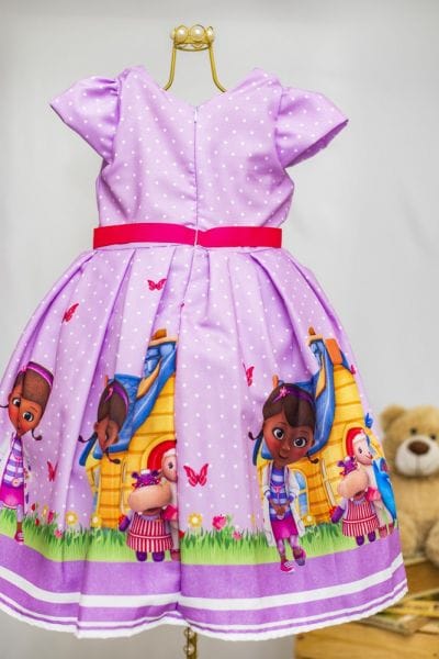 Vestido Infantil Doutora Brinquedos