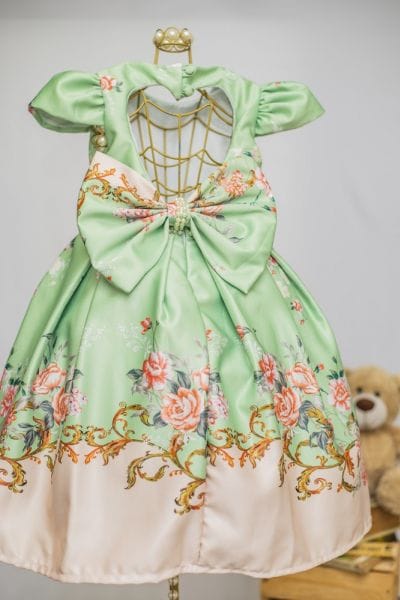 Vestido de Festa Infantil Verde