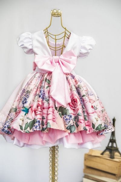 Vestido Infantil Estampado Para Festa