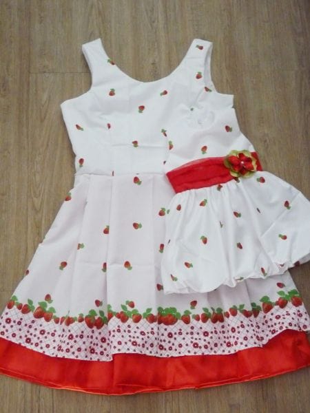 Vestidos Me e Filha Moranguinho