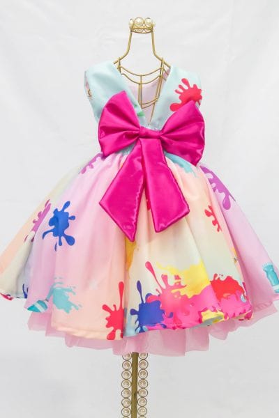 Vestido De Festa Infantil Slime